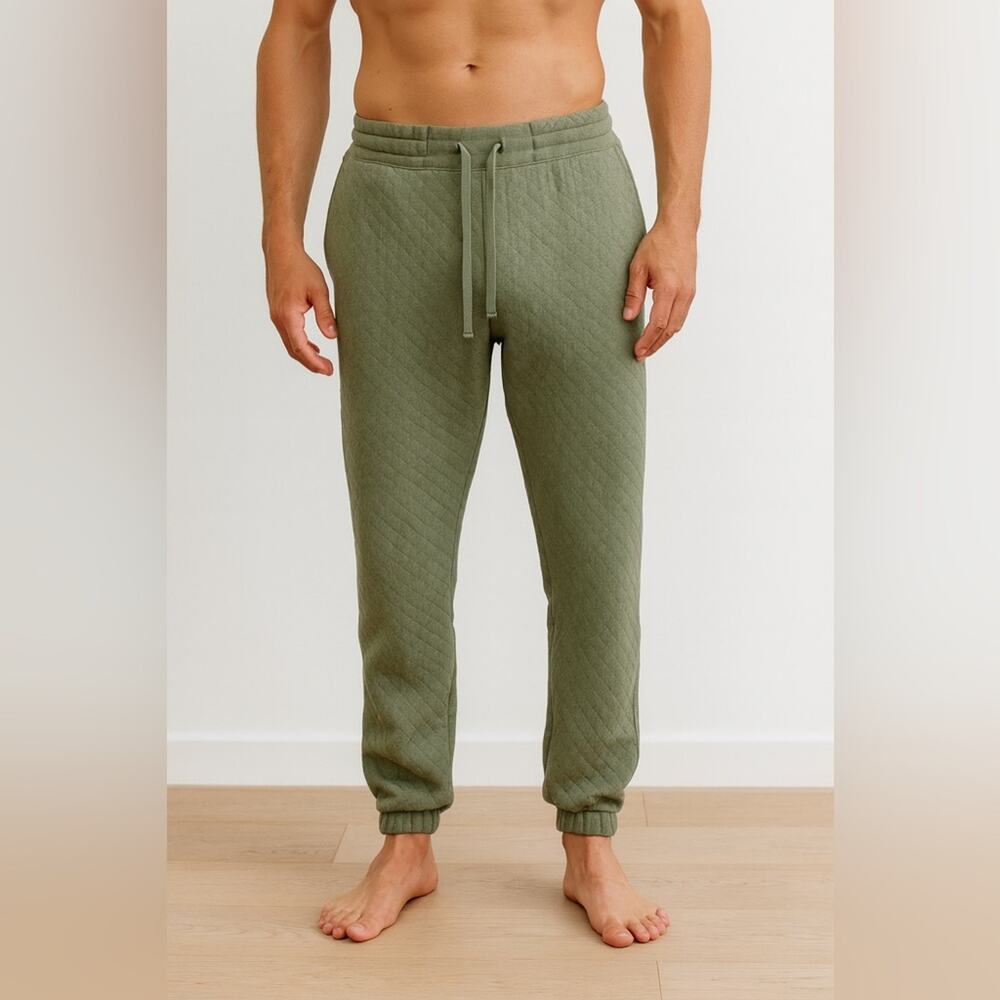 LUNYA LAHGO Restore Double Faced Pant Green Heathered Drawstring Size Medium NEW